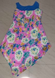 Stylish Printed Halter Neck Dress