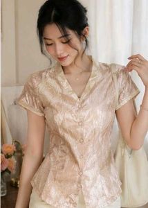 Elegant Champagne Textured top