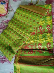 Green Ethnic Dress Material