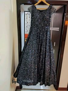 Gorgeous Charcoal Grey Wedding Wear Gown.