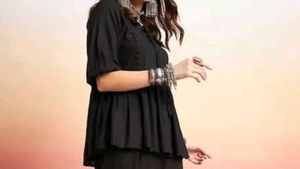 Black Lace Trim Kurta/Top
