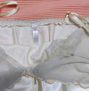 (Wink) Emerald Satin Nighty with Robe