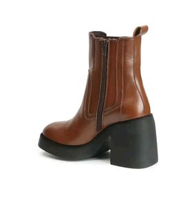 Chunky Heel Platform Boots