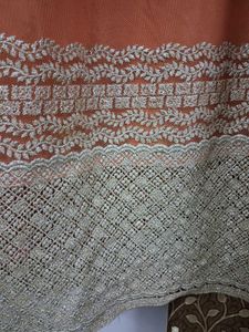 Elegant Peach Embroidered Suit