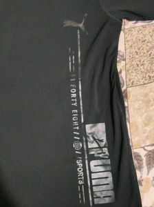 Men's Puma Black Graphic T-Shirt