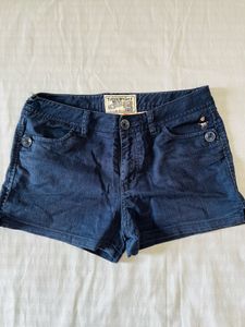 Navy Blue Denim Shorts