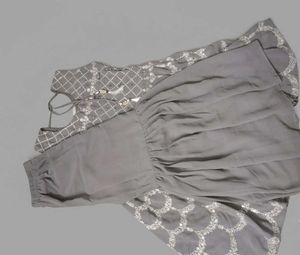 Elegant Lavender Grey Embroidered Sharara Set with