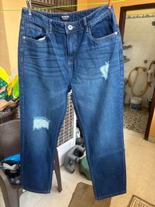 Stylish SHEIN Blue Distressed Jeans