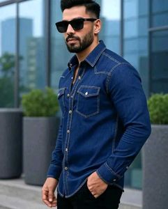 *Pretty Latest Men Shirts*Fabric: DenimSleeve Leng