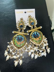 Designer Peacock Jhumka Earrings