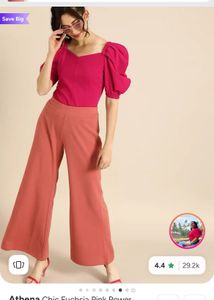 Pink Puff Sleeve Top