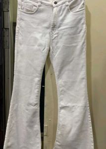 White Flare Jeans