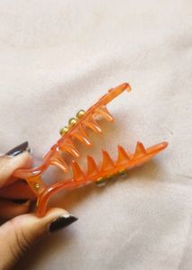 Orange Hair Clip