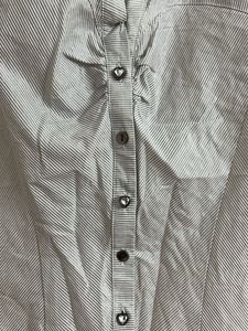 Chic Striped Button-Up top