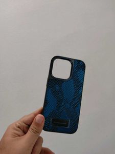POLOKAStylish Blue Snake Print Phone Case