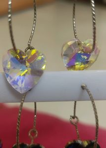 Crystal Dangling Earrings Set Of 2