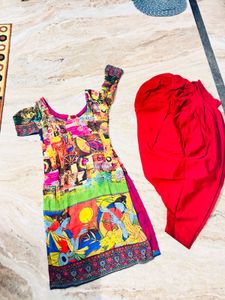 Vibrant Printed Kurta Set