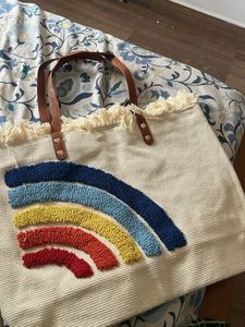 Boho Rainbow Tote Bag