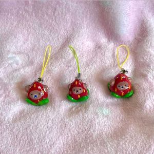 🍓 🐻 Cute Strawberry Bear Charms