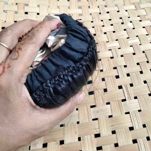 Black Hair Bun Extension