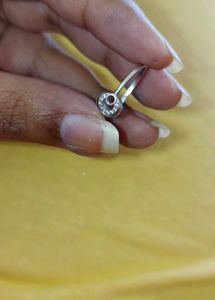Minimalist Crescent Ring 92.5% silver ...pure