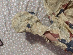 Ethnic Kurta - Beige Floral