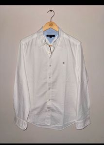 Tommy Hilfiger Men's White Button-Down Shirt