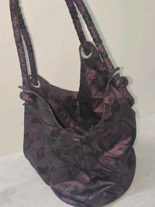 Purple baroque Hobo Bag