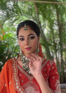 Stunning Red &amp; Gold Embellished Lehenga Choli