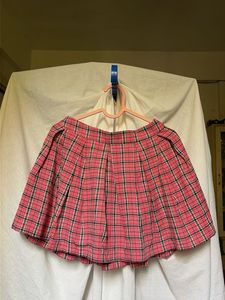 SSS Plaid Pleated Mini Skirt