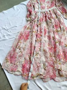 Floral Maxi Dress with Lace Trim