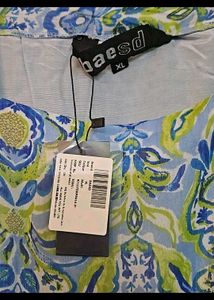 Blue N Green Flared Dress