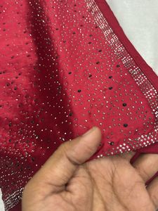 Elegant Maroon Saree