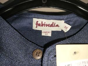 Fabindia Blue Wool Long Kurta ✨️New✨️