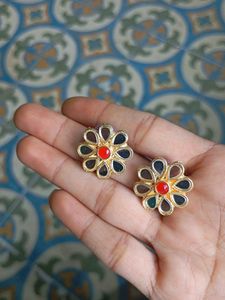 Ethnic Choker Necklace and Earring Set