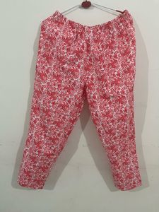 Red &amp; White Printed Button-Up Top