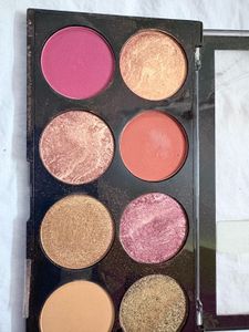 blush and highlighter