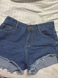 Distressed Denim Shorts