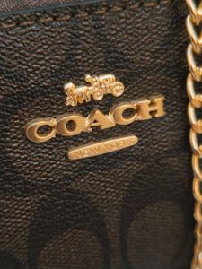Coach Nolita Brown gift packaging (pouch&amp;charm)