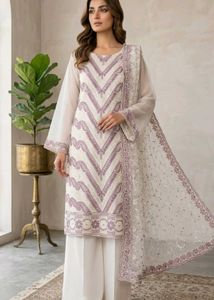 New Pakistani karachi chikankari hevvy 3pc suit