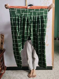 Stylish Green Checkered Palazzo Pants