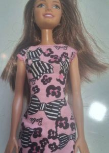 Barbie doll pink Dress with Bow P