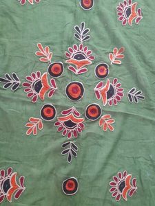 Green embroidered Salwar and Dupatta set