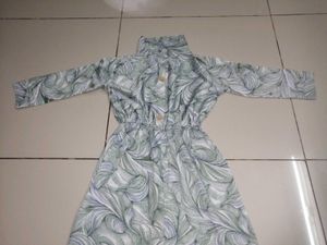 Stylish Printed Button-Up Mini Dress