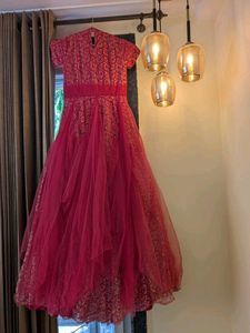 Pink Floor Length Gown