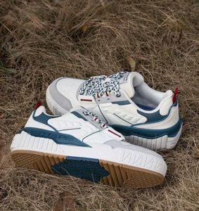 Stylish White & Blue Sneakers