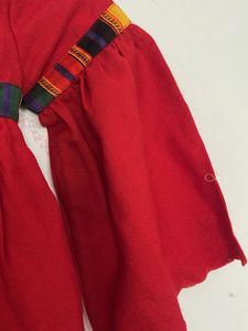 Red Embroidered Baby Girl Dress