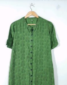 Aks Clothing Dark Green Kurta Set(Women's)
