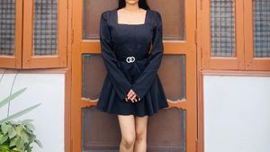Chic Black Skater Dress