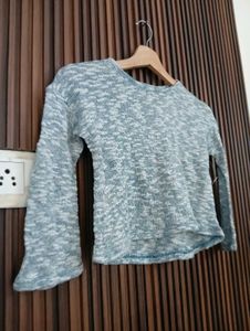 Cozy Marled Knit Sweater Top